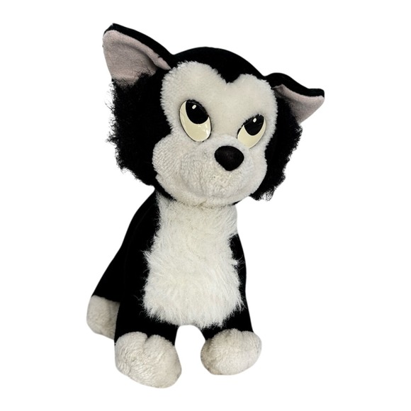 Disney Other - Disney Figaro Cat Plush Pinocchio Movie Stuffed Animal Black White Vintage